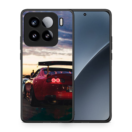 Θήκη Xiaomi 15 Racing Supra από τη Smartfits με σχέδιο στο πίσω μέρος και μαύρο περίβλημα | Xiaomi 15 Racing Supra case with colorful back and black bezels