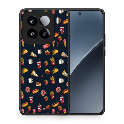 Θήκη Xiaomi 15 Hungry Random από τη Smartfits με σχέδιο στο πίσω μέρος και μαύρο περίβλημα | Xiaomi 15 Hungry Random case with colorful back and black bezels