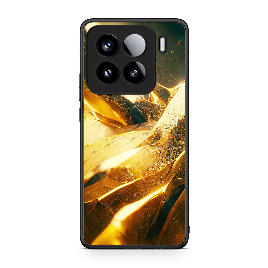 Xiaomi 15 Real Gold θήκη από τη Smartfits με σχέδιο στο πίσω μέρος και μαύρο περίβλημα | Smartphone case with colorful back and black bezels by Smartfits