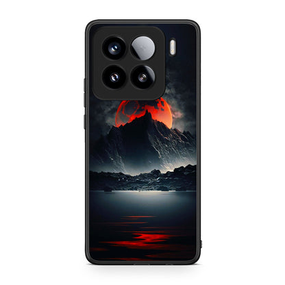 Xiaomi 15 Red Full Moon θήκη από τη Smartfits με σχέδιο στο πίσω μέρος και μαύρο περίβλημα | Smartphone case with colorful back and black bezels by Smartfits