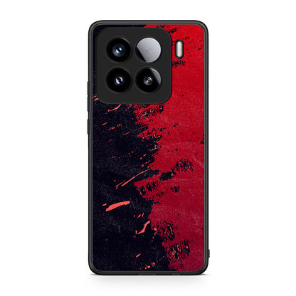 Xiaomi 15 Red Paint Θήκη Αγίου Βαλεντίνου από τη Smartfits με σχέδιο στο πίσω μέρος και μαύρο περίβλημα | Smartphone case with colorful back and black bezels by Smartfits