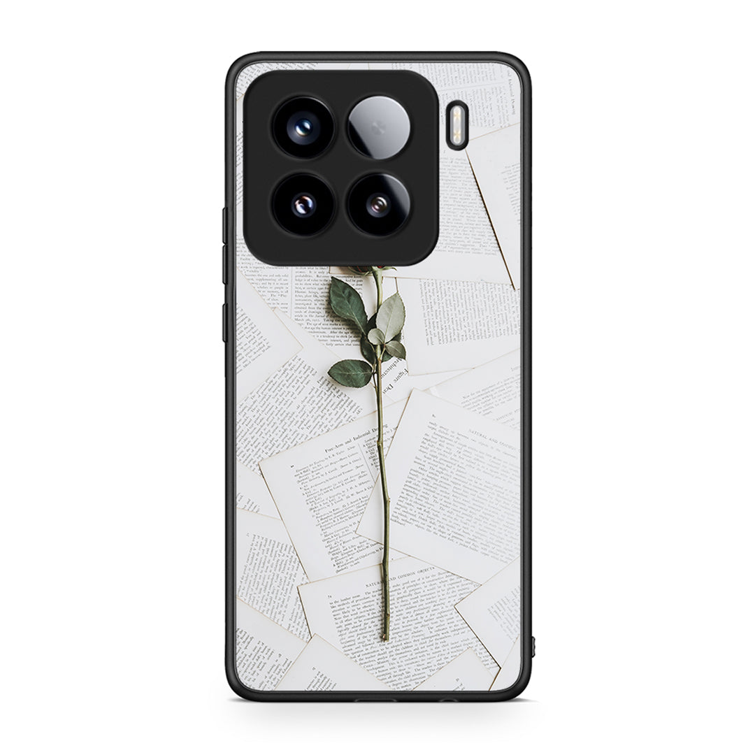 Xiaomi 15 Red Rose θήκη από τη Smartfits με σχέδιο στο πίσω μέρος και μαύρο περίβλημα | Smartphone case with colorful back and black bezels by Smartfits
