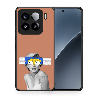 Θήκη Xiaomi 15 Sim Merilyn από τη Smartfits με σχέδιο στο πίσω μέρος και μαύρο περίβλημα | Xiaomi 15 Sim Merilyn case with colorful back and black bezels