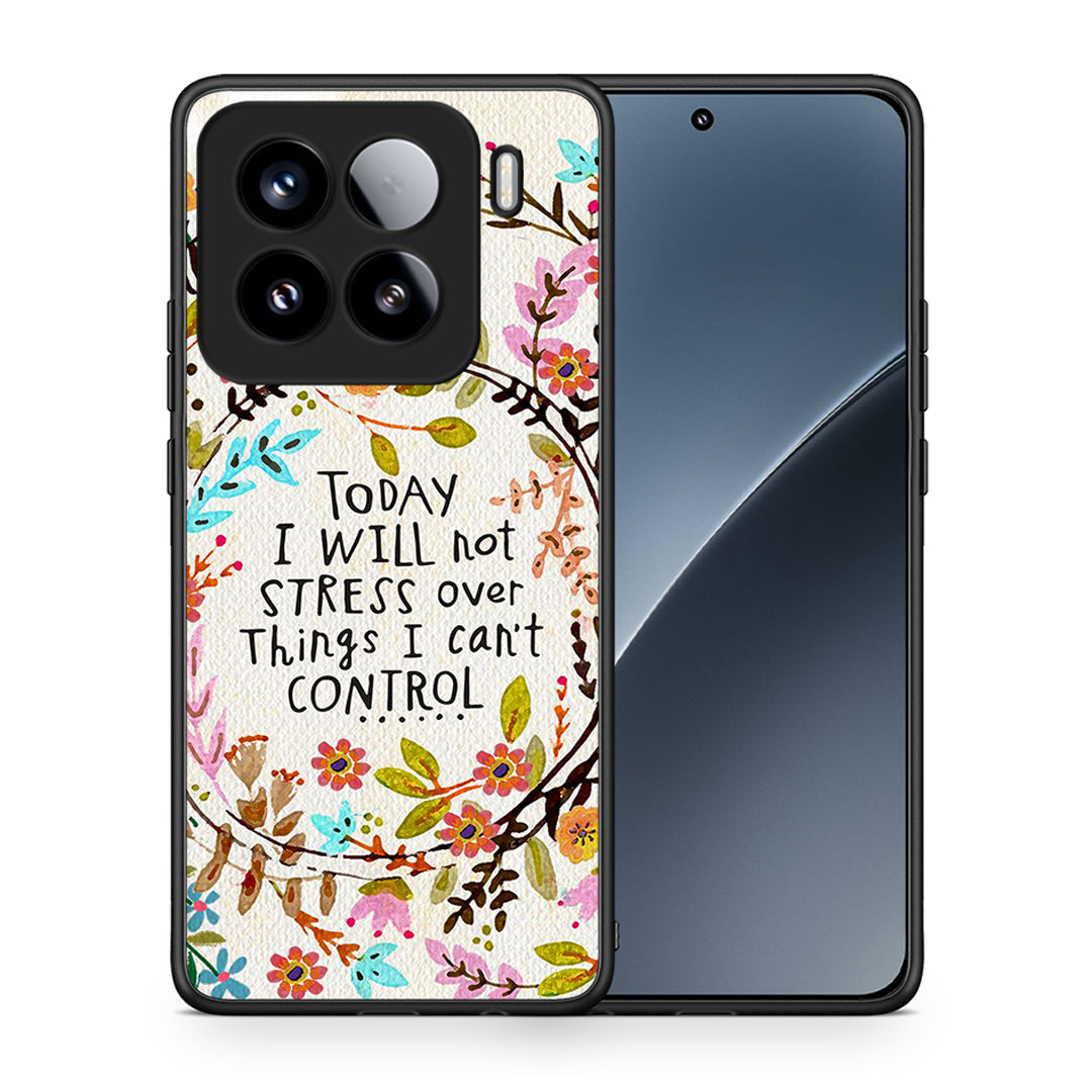 Θήκη Xiaomi 15 Stress Over από τη Smartfits με σχέδιο στο πίσω μέρος και μαύρο περίβλημα | Xiaomi 15 Stress Over case with colorful back and black bezels