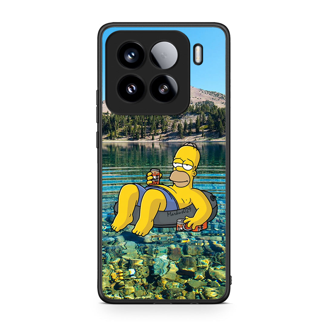Xiaomi 15 Summer Happiness Θήκη από τη Smartfits με σχέδιο στο πίσω μέρος και μαύρο περίβλημα | Smartphone case with colorful back and black bezels by Smartfits