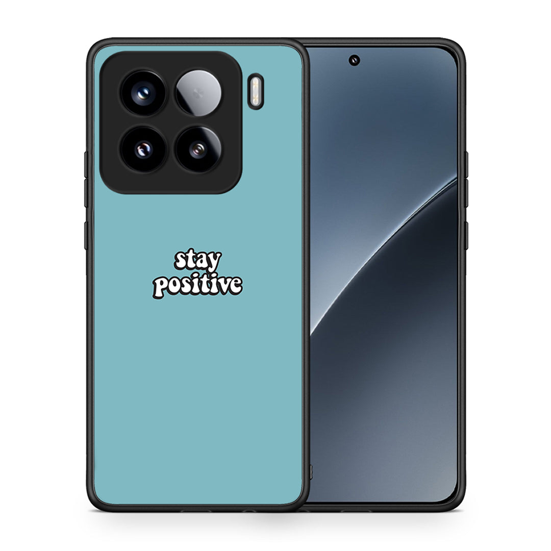 Θήκη Xiaomi 15 Positive Text από τη Smartfits με σχέδιο στο πίσω μέρος και μαύρο περίβλημα | Xiaomi 15 Positive Text case with colorful back and black bezels