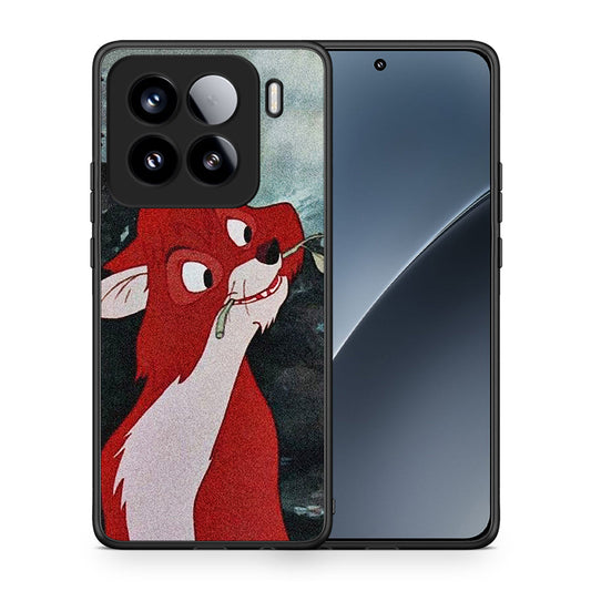 Θήκη Xiaomi 15 Tod And Vixey Love 1 από τη Smartfits με σχέδιο στο πίσω μέρος και μαύρο περίβλημα | Xiaomi 15 Tod And Vixey Love 1 case with colorful back and black bezels