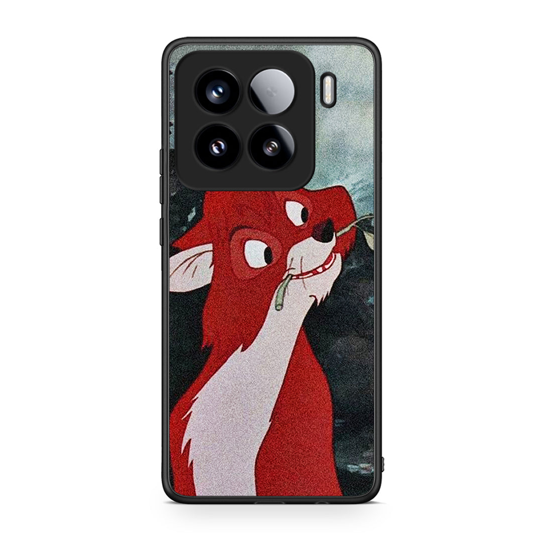 Xiaomi 15 Tod And Vixey Love 1 θήκη από τη Smartfits με σχέδιο στο πίσω μέρος και μαύρο περίβλημα | Smartphone case with colorful back and black bezels by Smartfits