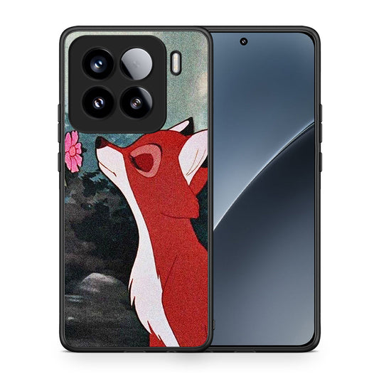 Θήκη Xiaomi 15 Tod And Vixey Love 2 από τη Smartfits με σχέδιο στο πίσω μέρος και μαύρο περίβλημα | Xiaomi 15 Tod And Vixey Love 2 case with colorful back and black bezels