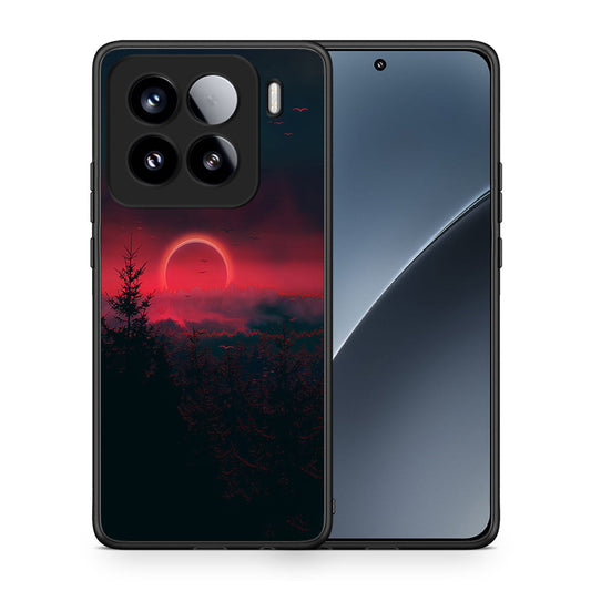 Θήκη Xiaomi 15 Sunset Tropic από τη Smartfits με σχέδιο στο πίσω μέρος και μαύρο περίβλημα | Xiaomi 15 Sunset Tropic case with colorful back and black bezels