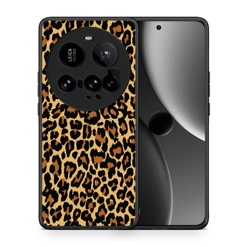Θήκη Xiaomi 15 Ultra 5G Leopard Animal από τη Smartfits με σχέδιο στο πίσω μέρος και μαύρο περίβλημα | Xiaomi 15 Ultra 5G Leopard Animal case with colorful back and black bezels