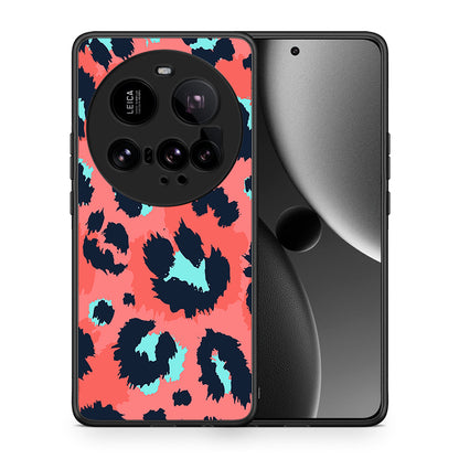 Θήκη Xiaomi 15 Ultra 5G Pink Leopard Animal από τη Smartfits με σχέδιο στο πίσω μέρος και μαύρο περίβλημα | Xiaomi 15 Ultra 5G Pink Leopard Animal case with colorful back and black bezels