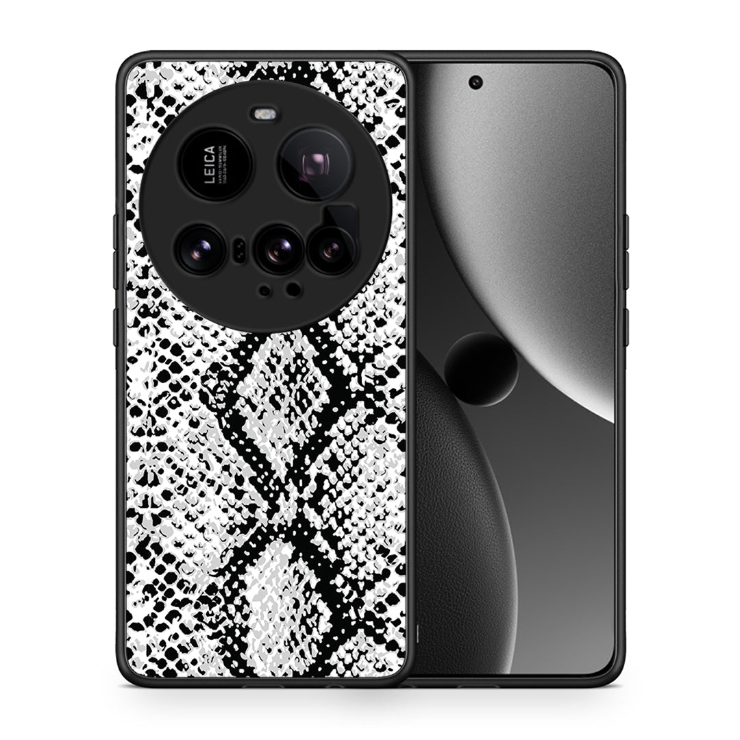 Θήκη Xiaomi 15 Ultra 5G White Snake Animal από τη Smartfits με σχέδιο στο πίσω μέρος και μαύρο περίβλημα | Xiaomi 15 Ultra 5G White Snake Animal case with colorful back and black bezels