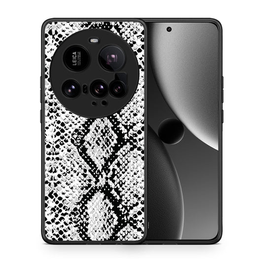 Θήκη Xiaomi 15 Ultra 5G White Snake Animal από τη Smartfits με σχέδιο στο πίσω μέρος και μαύρο περίβλημα | Xiaomi 15 Ultra 5G White Snake Animal case with colorful back and black bezels