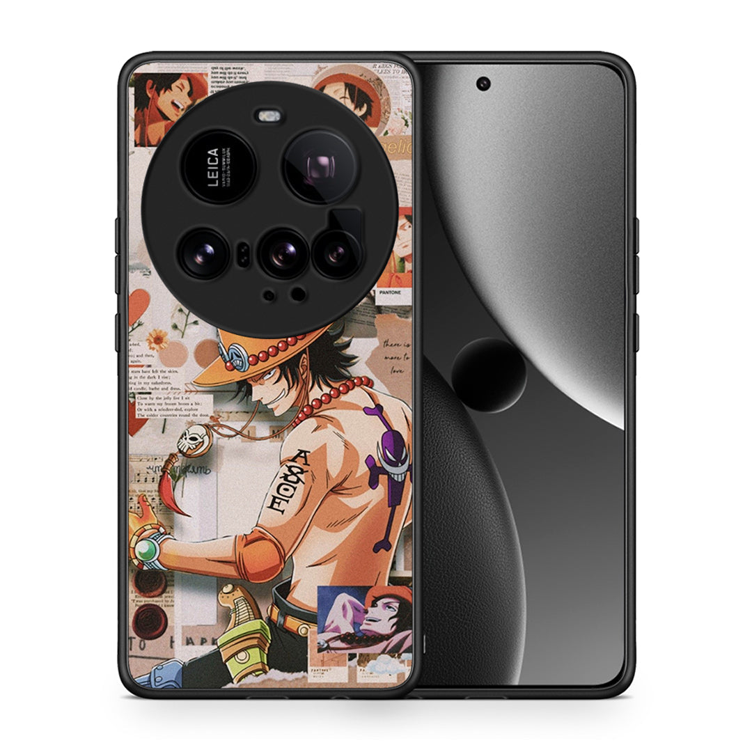 Θήκη Xiaomi 15 Ultra 5G Anime Collage από τη Smartfits με σχέδιο στο πίσω μέρος και μαύρο περίβλημα | Xiaomi 15 Ultra 5G Anime Collage case with colorful back and black bezels