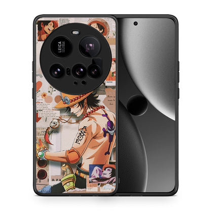 Θήκη Xiaomi 15 Ultra 5G Anime Collage από τη Smartfits με σχέδιο στο πίσω μέρος και μαύρο περίβλημα | Xiaomi 15 Ultra 5G Anime Collage case with colorful back and black bezels