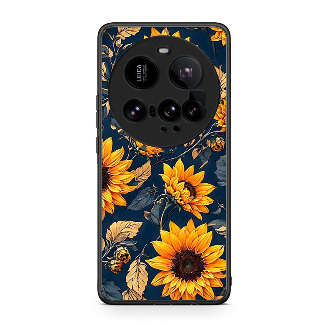 Xiaomi 15 Ultra 5G Autumn Sunflowers Θήκη από τη Smartfits με σχέδιο στο πίσω μέρος και μαύρο περίβλημα | Smartphone case with colorful back and black bezels by Smartfits
