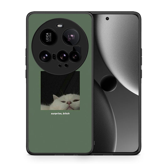 Θήκη Xiaomi 15 Ultra 5G Bitch Surprise από τη Smartfits με σχέδιο στο πίσω μέρος και μαύρο περίβλημα | Xiaomi 15 Ultra 5G Bitch Surprise case with colorful back and black bezels