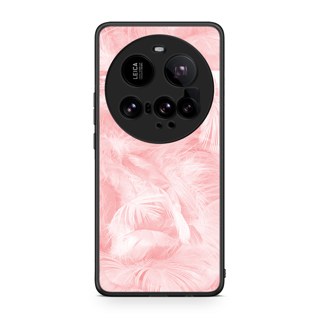 33 - Xiaomi 15 Ultra 5G Pink Feather Boho case, cover, bumper