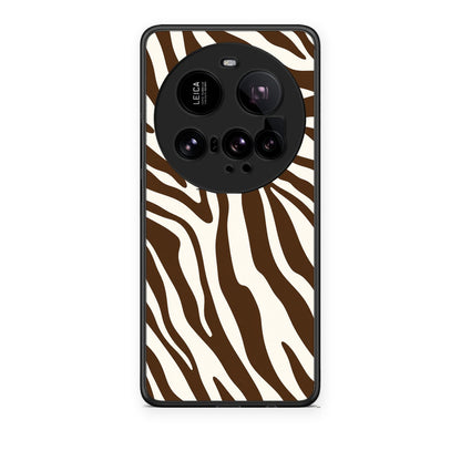 Θήκη Xiaomi 15 Ultra 5G Brown and Cream Zebra Stripes από τη Smartfits με σχέδιο στο πίσω μέρος και μαύρο περίβλημα | Xiaomi 15 Ultra 5G Brown and Cream Zebra Stripes case with colorful back and black bezels