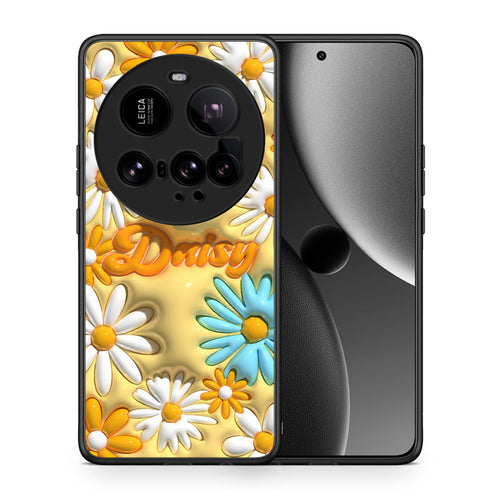 Θήκη Xiaomi 15 Ultra 5G Bubble Daisies από τη Smartfits με σχέδιο στο πίσω μέρος και μαύρο περίβλημα | Xiaomi 15 Ultra 5G Bubble Daisies case with colorful back and black bezels