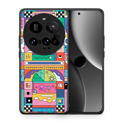 Θήκη Xiaomi 15 Ultra 5G Bubbles Soap από τη Smartfits με σχέδιο στο πίσω μέρος και μαύρο περίβλημα | Xiaomi 15 Ultra 5G Bubbles Soap case with colorful back and black bezels