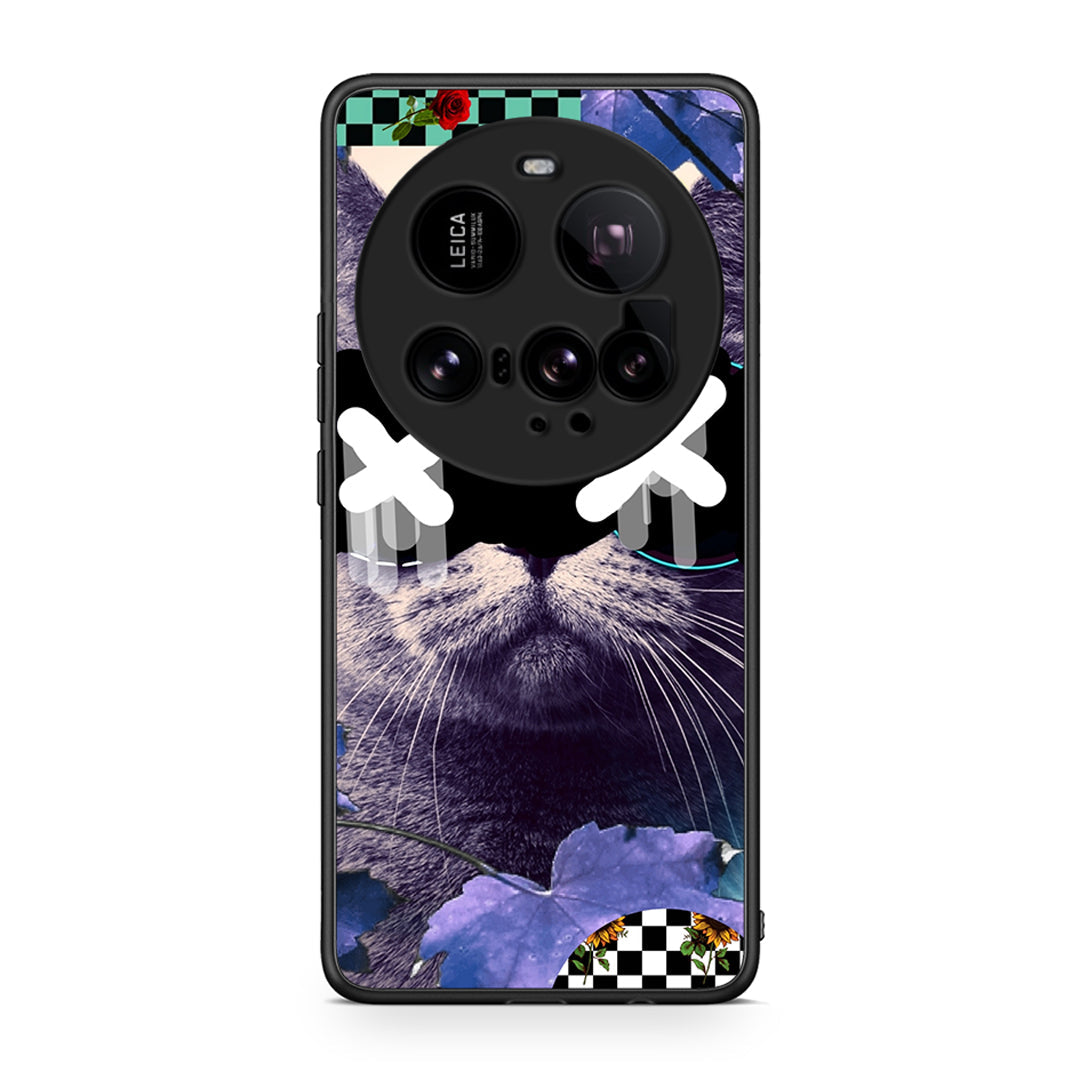 Xiaomi 15 Ultra 5G Cat Collage θήκη από τη Smartfits με σχέδιο στο πίσω μέρος και μαύρο περίβλημα | Smartphone case with colorful back and black bezels by Smartfits