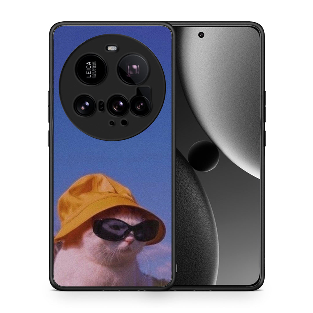Θήκη Xiaomi 15 Ultra 5G Cat Diva από τη Smartfits με σχέδιο στο πίσω μέρος και μαύρο περίβλημα | Xiaomi 15 Ultra 5G Cat Diva case with colorful back and black bezels