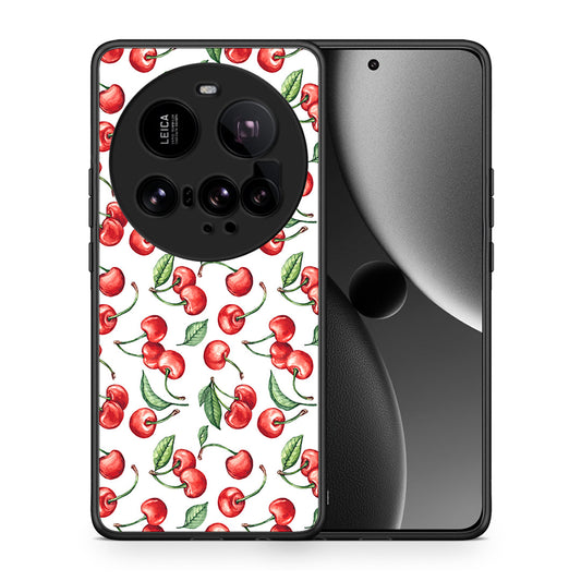 Θήκη Xiaomi 15 Ultra 5G Cherry Summer από τη Smartfits με σχέδιο στο πίσω μέρος και μαύρο περίβλημα | Xiaomi 15 Ultra 5G Cherry Summer case with colorful back and black bezels