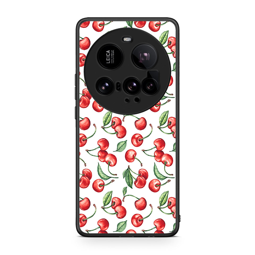 Xiaomi 15 Ultra 5G Cherry Summer θήκη από τη Smartfits με σχέδιο στο πίσω μέρος και μαύρο περίβλημα | Smartphone case with colorful back and black bezels by Smartfits