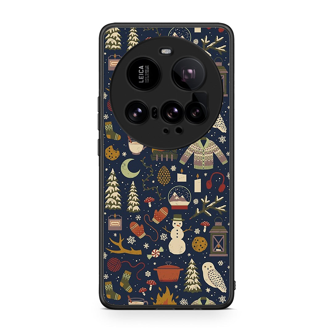 Xiaomi 15 Ultra 5G Christmas Elements θήκη από τη Smartfits με σχέδιο στο πίσω μέρος και μαύρο περίβλημα | Smartphone case with colorful back and black bezels by Smartfits