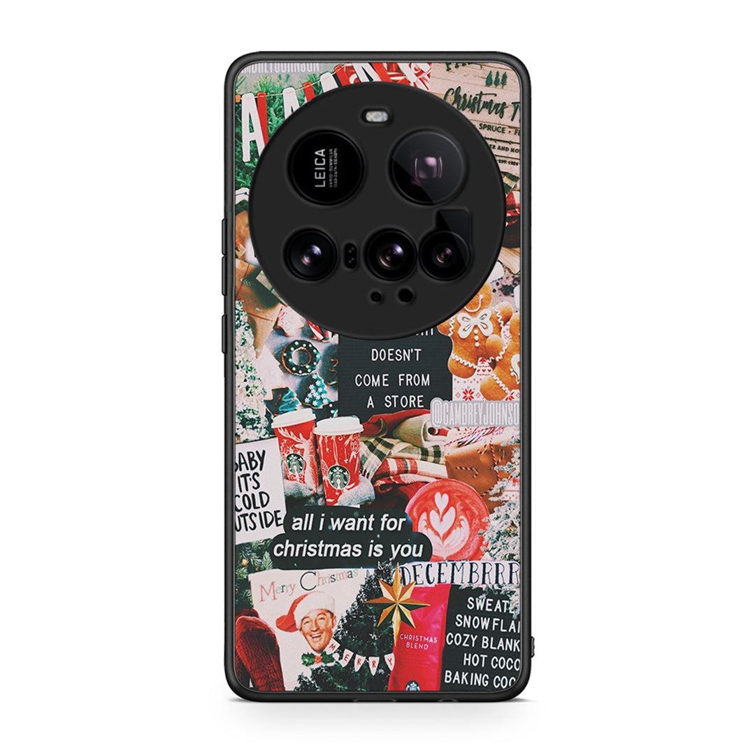 Xiaomi 15 Ultra 5G Christmas Happiness θήκη από τη Smartfits με σχέδιο στο πίσω μέρος και μαύρο περίβλημα | Smartphone case with colorful back and black bezels by Smartfits