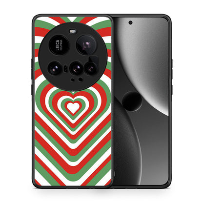 Θήκη Xiaomi 15 Ultra 5G Christmas Hearts από τη Smartfits με σχέδιο στο πίσω μέρος και μαύρο περίβλημα | Xiaomi 15 Ultra 5G Christmas Hearts case with colorful back and black bezels