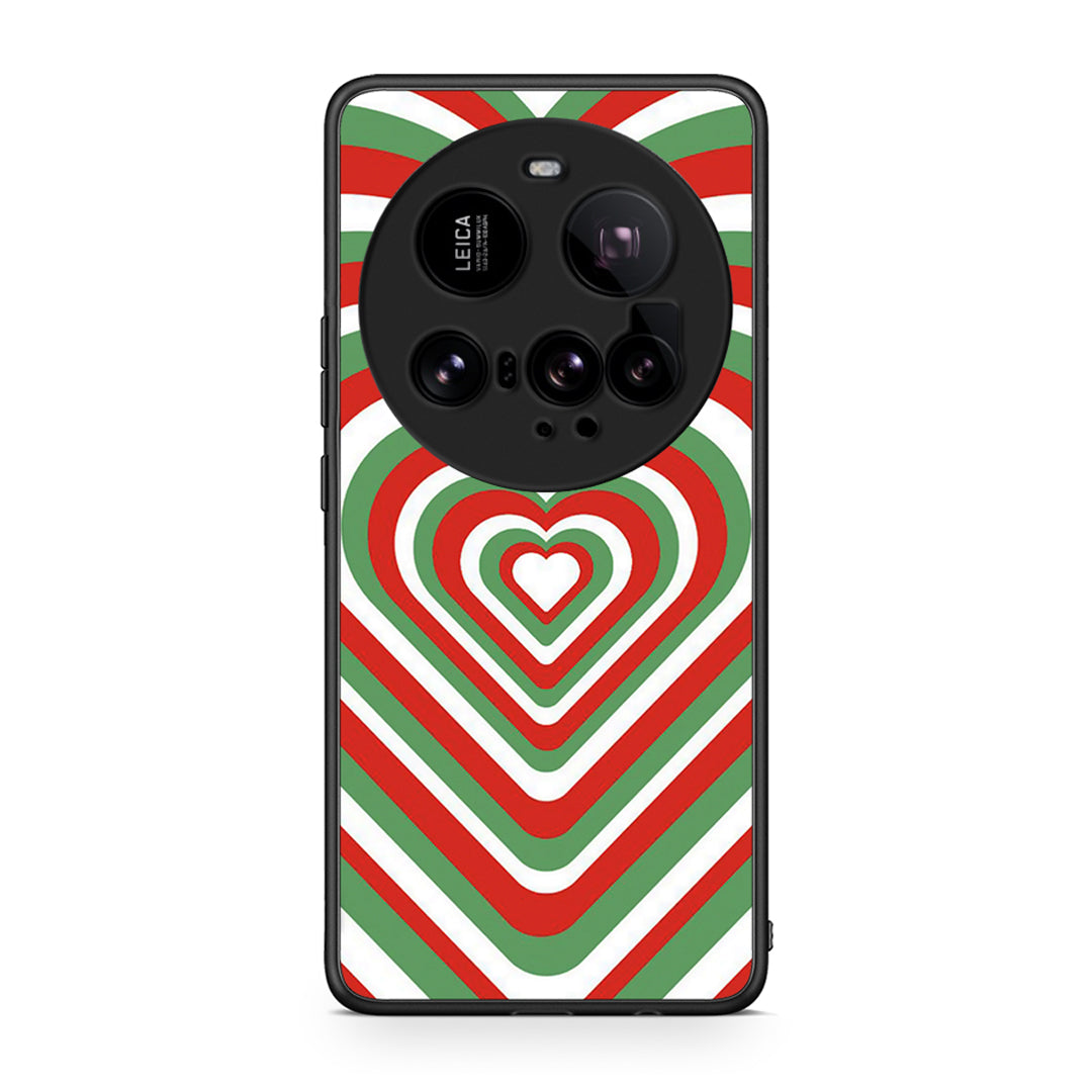 Xiaomi 15 Ultra 5G Christmas Hearts θήκη από τη Smartfits με σχέδιο στο πίσω μέρος και μαύρο περίβλημα | Smartphone case with colorful back and black bezels by Smartfits