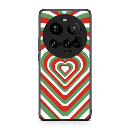 Xiaomi 15 Ultra 5G Christmas Hearts θήκη από τη Smartfits με σχέδιο στο πίσω μέρος και μαύρο περίβλημα | Smartphone case with colorful back and black bezels by Smartfits