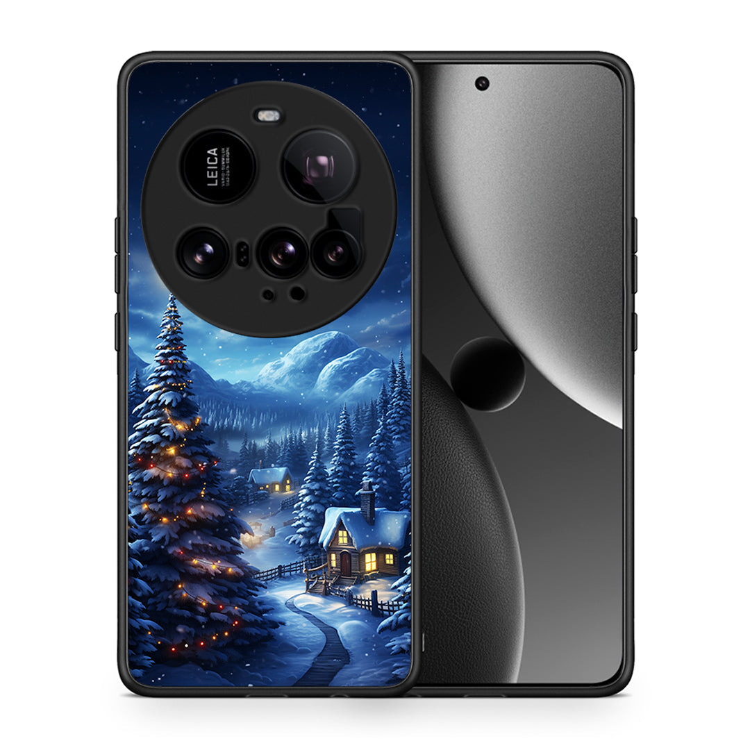 Θήκη Xiaomi 15 Ultra 5G Christmas Scenery από τη Smartfits με σχέδιο στο πίσω μέρος και μαύρο περίβλημα | Xiaomi 15 Ultra 5G Christmas Scenery case with colorful back and black bezels