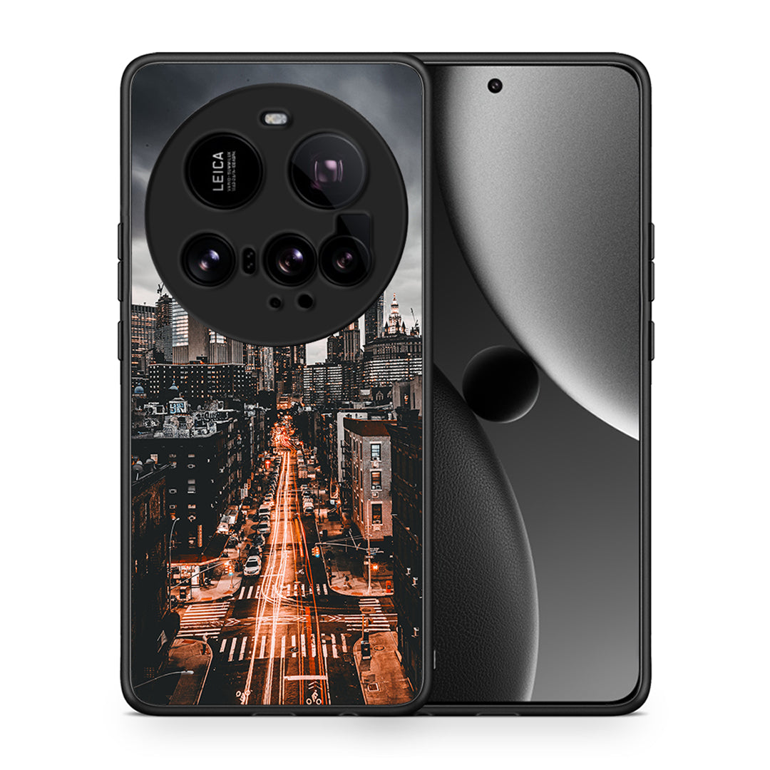 Θήκη Xiaomi 15 Ultra 5G City Lights από τη Smartfits με σχέδιο στο πίσω μέρος και μαύρο περίβλημα | Xiaomi 15 Ultra 5G City Lights case with colorful back and black bezels