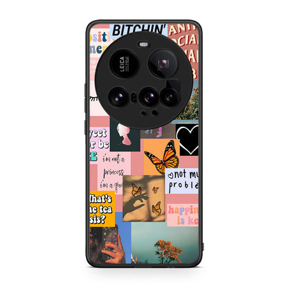 Xiaomi 15 Ultra 5G Collage Bitchin Θήκη Αγίου Βαλεντίνου από τη Smartfits με σχέδιο στο πίσω μέρος και μαύρο περίβλημα | Smartphone case with colorful back and black bezels by Smartfits
