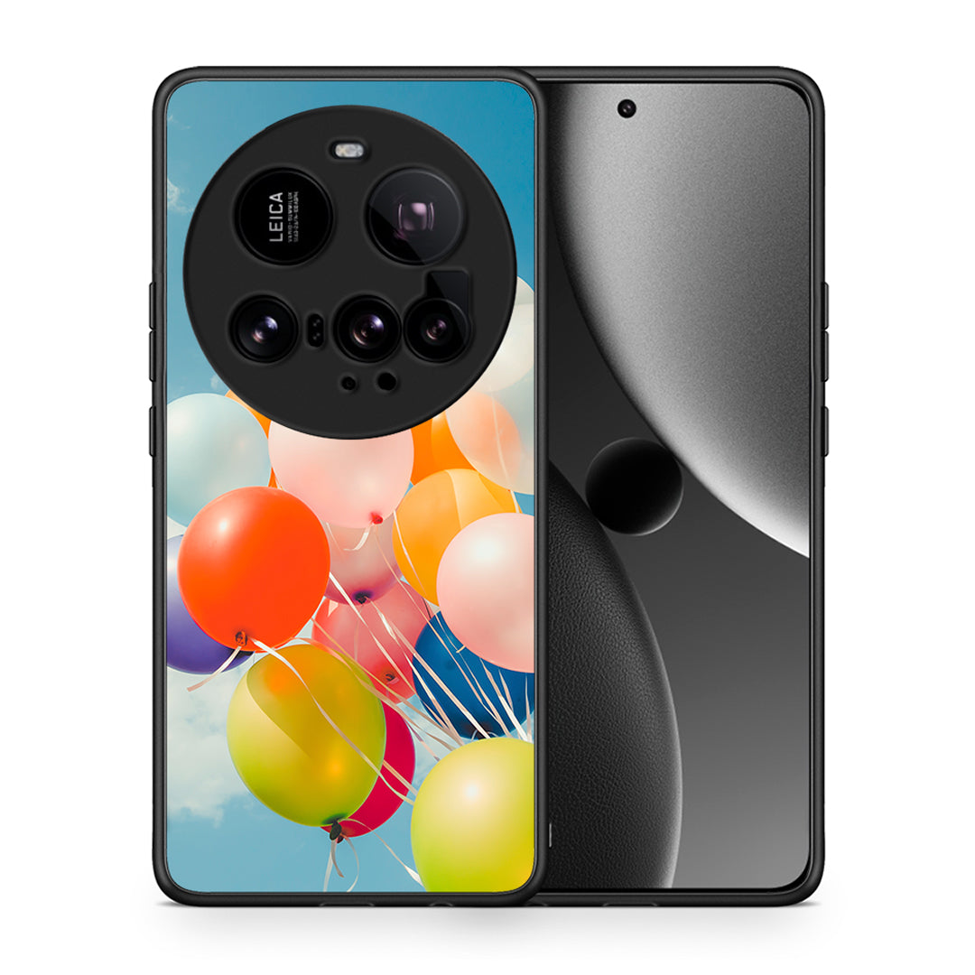 Θήκη Xiaomi 15 Ultra 5G Colorful Balloons από τη Smartfits με σχέδιο στο πίσω μέρος και μαύρο περίβλημα | Xiaomi 15 Ultra 5G Colorful Balloons case with colorful back and black bezels