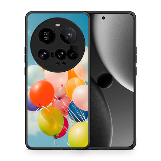 Θήκη Xiaomi 15 Ultra 5G Colorful Balloons από τη Smartfits με σχέδιο στο πίσω μέρος και μαύρο περίβλημα | Xiaomi 15 Ultra 5G Colorful Balloons case with colorful back and black bezels