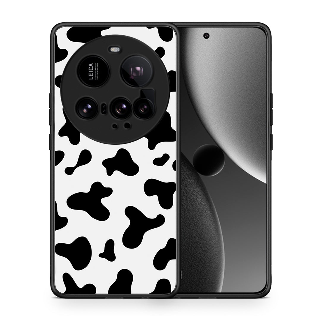 Θήκη Xiaomi 15 Ultra 5G Cow Print από τη Smartfits με σχέδιο στο πίσω μέρος και μαύρο περίβλημα | Xiaomi 15 Ultra 5G Cow Print case with colorful back and black bezels