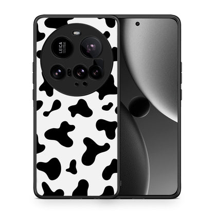 Θήκη Xiaomi 15 Ultra 5G Cow Print από τη Smartfits με σχέδιο στο πίσω μέρος και μαύρο περίβλημα | Xiaomi 15 Ultra 5G Cow Print case with colorful back and black bezels