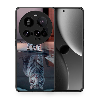 Θήκη Xiaomi 15 Ultra 5G Tiger Cute από τη Smartfits με σχέδιο στο πίσω μέρος και μαύρο περίβλημα | Xiaomi 15 Ultra 5G Tiger Cute case with colorful back and black bezels
