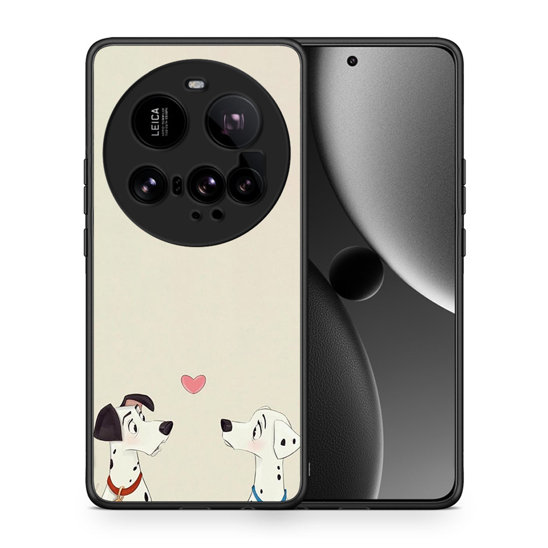 Θήκη Xiaomi 15 Ultra 5G Dalmatians Love από τη Smartfits με σχέδιο στο πίσω μέρος και μαύρο περίβλημα | Xiaomi 15 Ultra 5G Dalmatians Love case with colorful back and black bezels