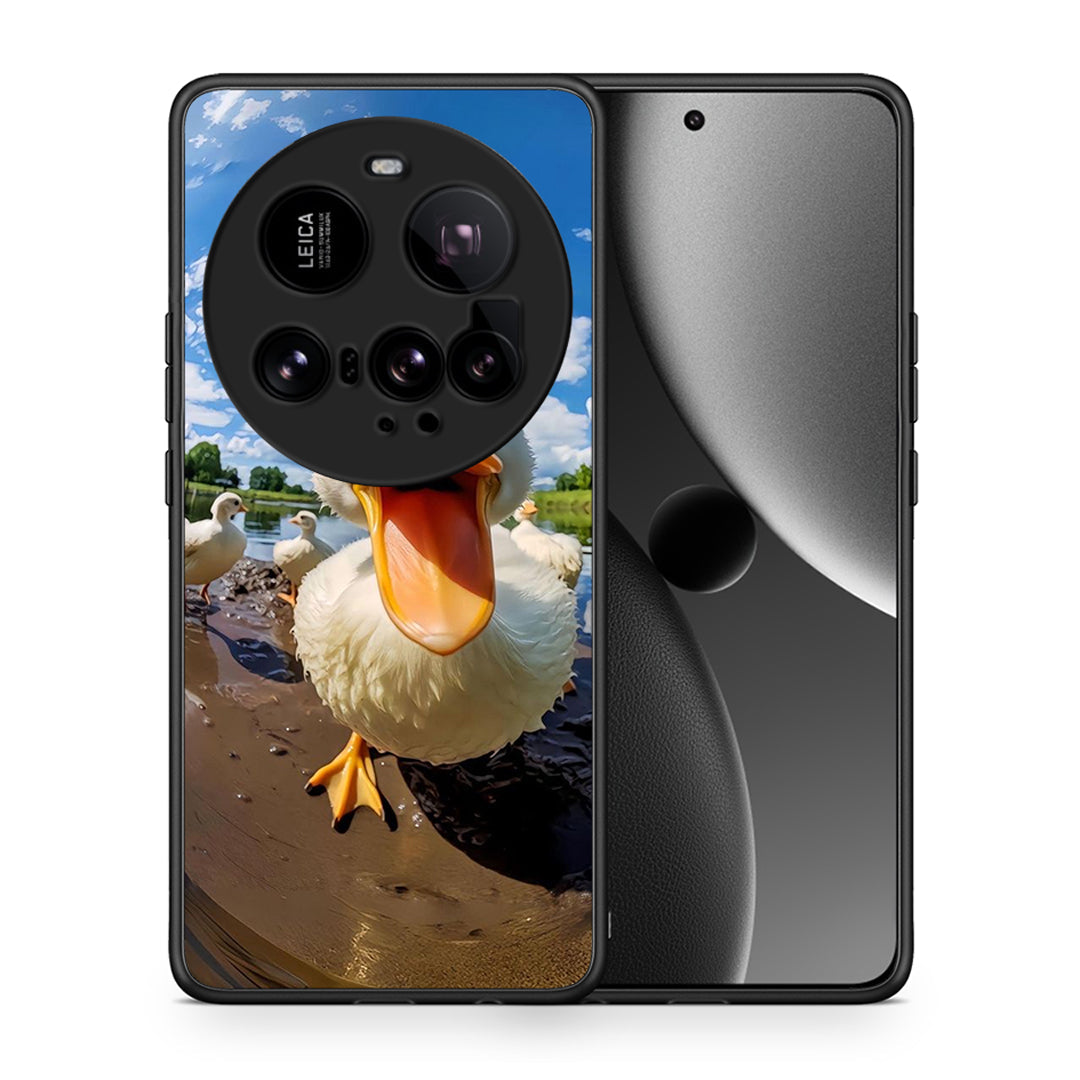 Θήκη Xiaomi 15 Ultra 5G Duck Face από τη Smartfits με σχέδιο στο πίσω μέρος και μαύρο περίβλημα | Xiaomi 15 Ultra 5G Duck Face case with colorful back and black bezels