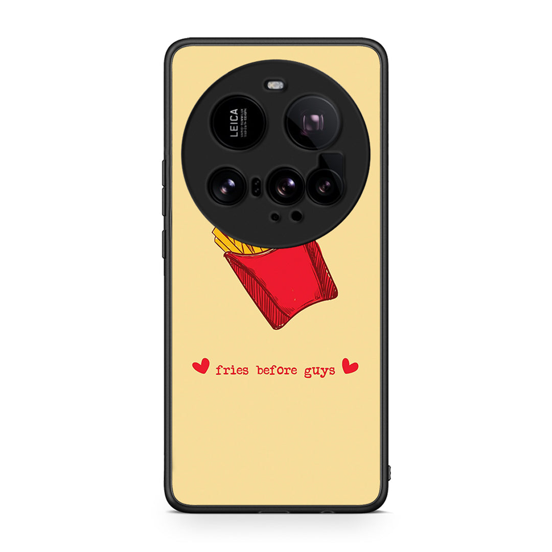 Xiaomi 15 Ultra 5G Fries Before Guys Θήκη Αγίου Βαλεντίνου από τη Smartfits με σχέδιο στο πίσω μέρος και μαύρο περίβλημα | Smartphone case with colorful back and black bezels by Smartfits