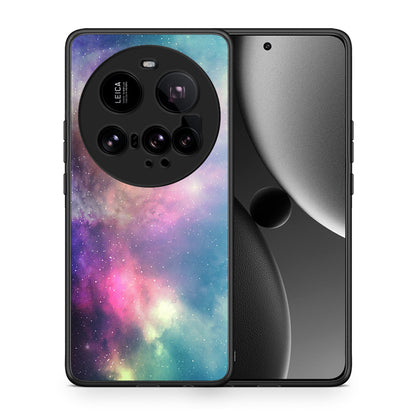 Θήκη Xiaomi 15 Ultra 5G Rainbow Galaxy από τη Smartfits με σχέδιο στο πίσω μέρος και μαύρο περίβλημα | Xiaomi 15 Ultra 5G Rainbow Galaxy case with colorful back and black bezels