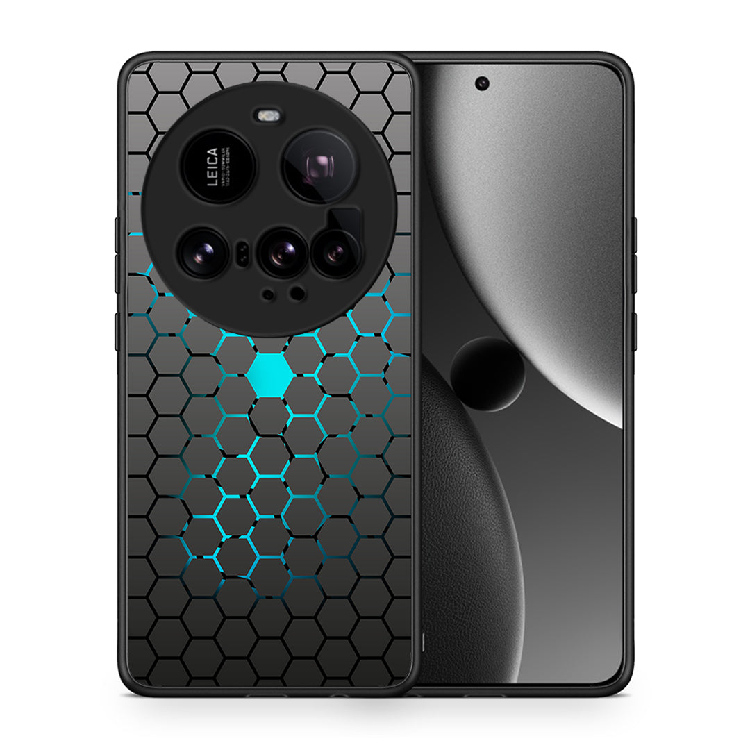 Θήκη Xiaomi 15 Ultra 5G Hexagonal Geometric από τη Smartfits με σχέδιο στο πίσω μέρος και μαύρο περίβλημα | Xiaomi 15 Ultra 5G Hexagonal Geometric case with colorful back and black bezels