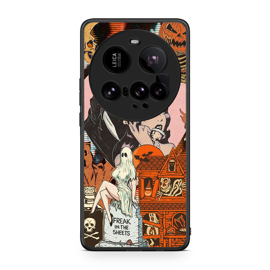 Xiaomi 15 Ultra 5G Halloween Collage Θήκη από τη Smartfits με σχέδιο στο πίσω μέρος και μαύρο περίβλημα | Smartphone case with colorful back and black bezels by Smartfits