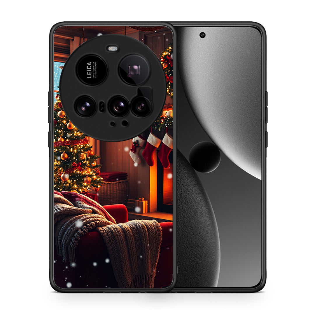Θήκη Xiaomi 15 Ultra 5G Home For Christmas από τη Smartfits με σχέδιο στο πίσω μέρος και μαύρο περίβλημα | Xiaomi 15 Ultra 5G Home For Christmas case with colorful back and black bezels